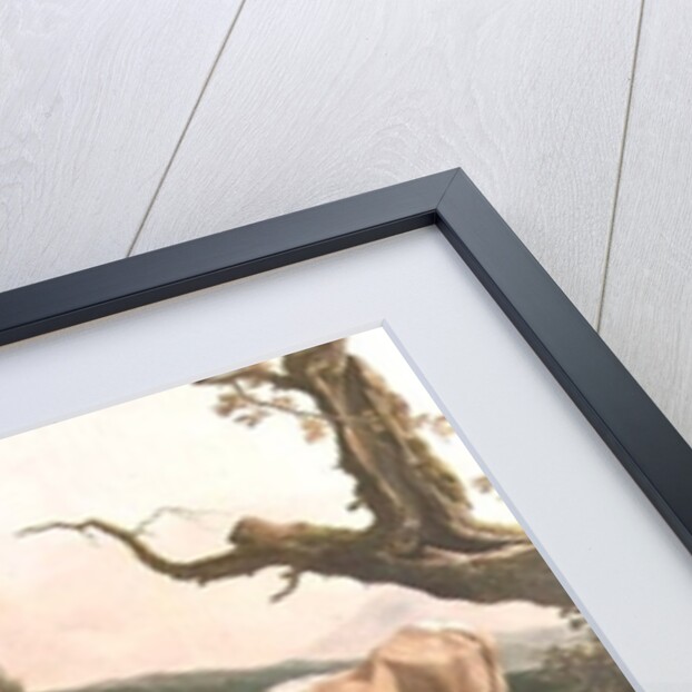 Farm animals in a landscape, 1685 by Johann Heinrich Roos