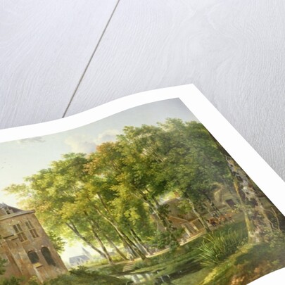 The Village Pond by Dutch School