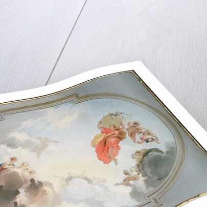A Ceiling Design depicting the Apotheosis of Flora, 18th century by Jacob de Wit