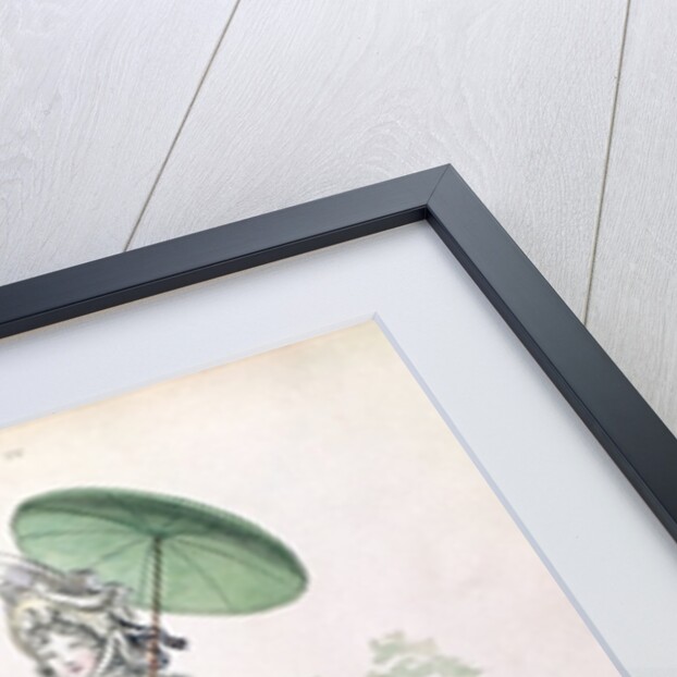 Two young ladies in calico gowns, taking an airing in a phaeton by Humphry Repton