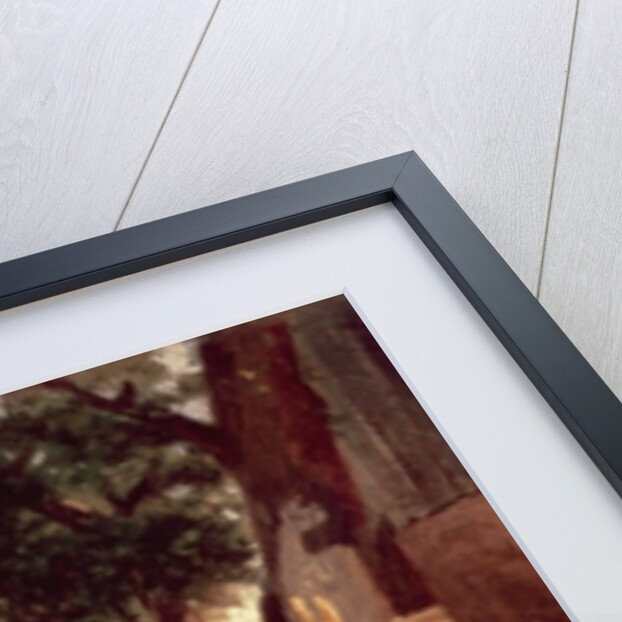 A Farmyard Scene by Eduard Weichberger