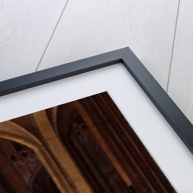 Interior of a cathedral with a beggar and other figures by Pieter the Elder Neeffs