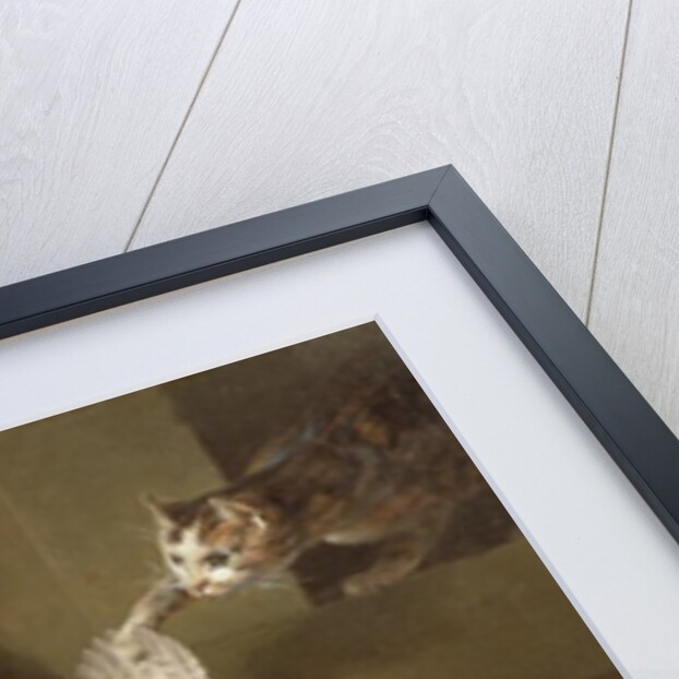 A Cat Attacking Dead Game by Alexandre-Francois Desportes