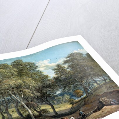 Windsor Forest with Oxen Drawing Timber, 1798 by Paul Sandby