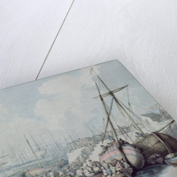 The Disembarkation of the Royalists of Toulon at Southampton in 1794 by Thomas Rowlandson