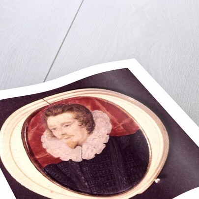 Portrait of a gentleman with beard and ruff, c.1590 by Nicholas Hilliard