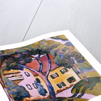 Staudacher's House at the Tegernsee, 1910 by August Macke