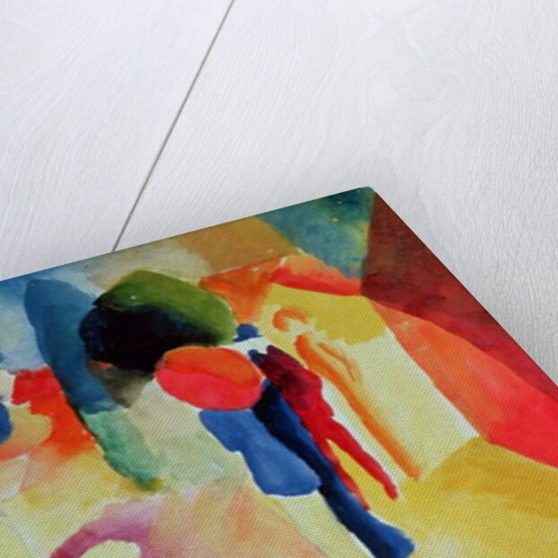 Woman with a Yellow Jacket, 1913 by August Macke