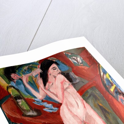 Nude Woman Combing Her Hair, 1913 by Ernst Ludwig Kirchner
