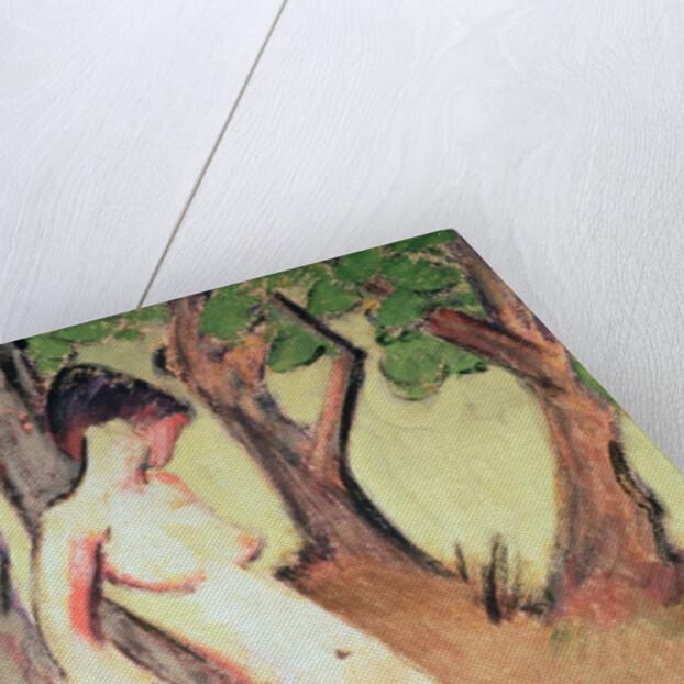 Nude Standing Against a Tree by Otto Muller or Mueller