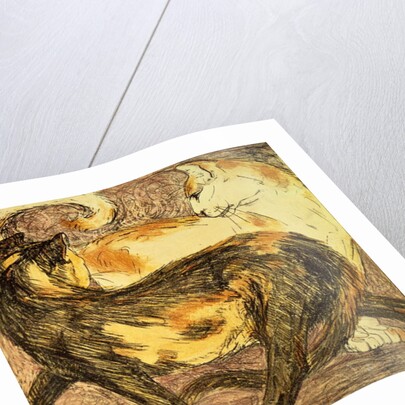 Two Cats by Franz Marc