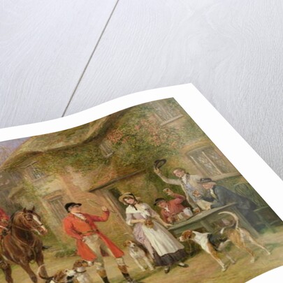 A Meeting at the Three Pigeons by Heywood Hardy