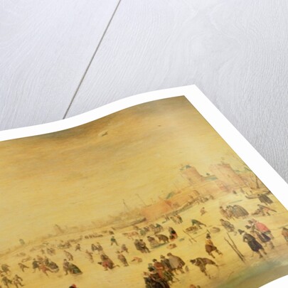 Skaters on a Frozen River, 17th century by Barent Avercamp