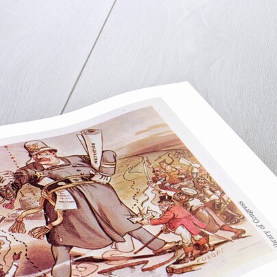 The World Constable, Theodore Roosevelt Astride Two Continents by Anonymous