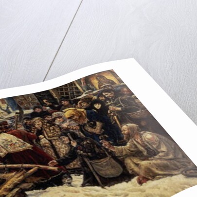 The Execution of Boyarina Pajaritar Morozova 1887 by Vasilij Ivanovic Surikov