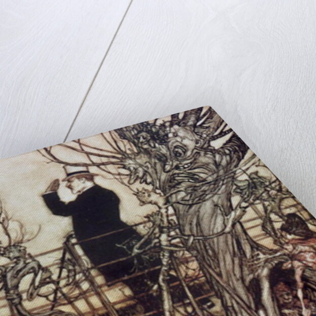 The Kensington Gardens are in London, where the King lives from 'Peter Pan in Kensington Gardens' by J.M. Barrie, 1906 by Arthur Rackham