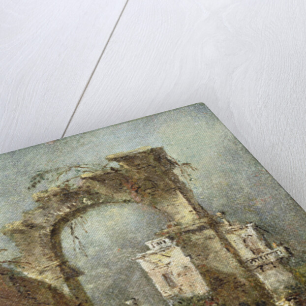 A Capriccio - A Ruined Arch, 18th cenury by Francesco Guardi