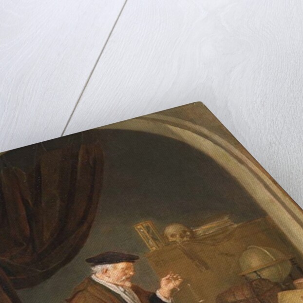 An Old Man Weighing Gold, 1667 by Quiringh Gerritsz. van Brekelenkam