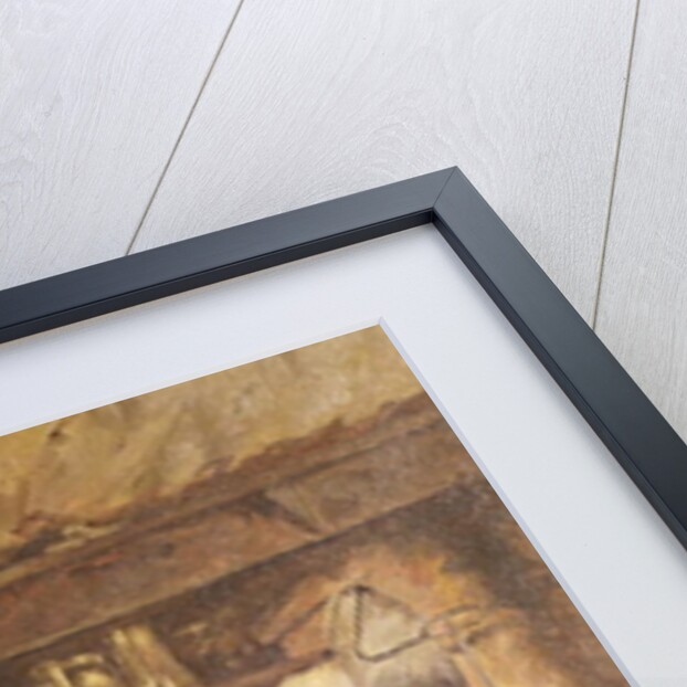Old Woman Peeling Potatoes by Walter Langley