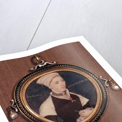 Miniature portrait of Jane Small, formerly known as Mrs. Robert Pemberton, c.1540 by Hans Holbein the Younger