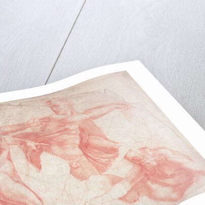 Studies of Male Nudes by Michelangelo (after) Buonarroti