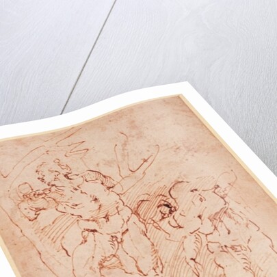 Studies of Male Nudes by Michelangelo Buonarroti