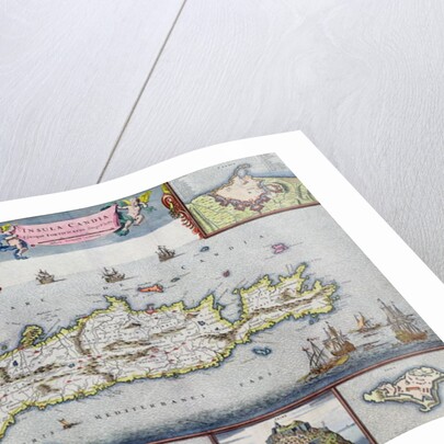 Map of the Island of Candia with the sea port of Herakleion, c.1680 by Frederick de Wit
