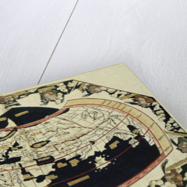 Map of the world, based on descriptions and co-ordinates given in 'Geographia', by Ptolemy by Anonymous