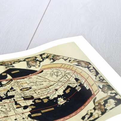 Map of the world, based on descriptions and co-ordinates given in 'Geographia', by Ptolemy by Anonymous