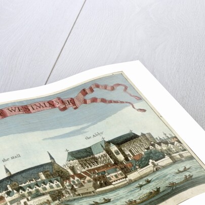 Westminster showing the Abbey, Hall and Parliament House by Robert Morden