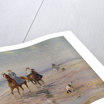 A Ride on the Beach, Dublin by Heywood Hardy