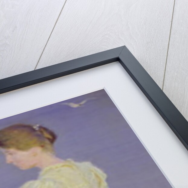 Woman in White on a Beach by Peder Severin Kroyer