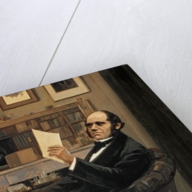 Joseph Hooker, Charles Lyell and Charles Robert Darwin by Evstafieff Evstafieff