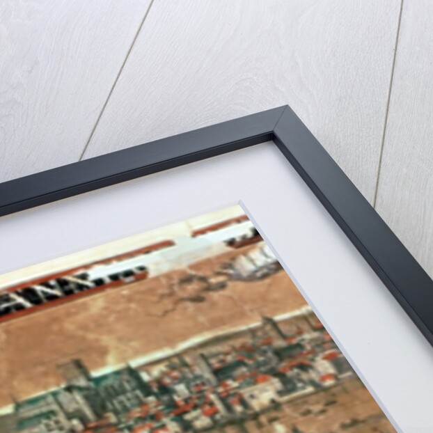 View of London with the Swan, the Rose and the Globe Theatres and St. Paul's by Cornelius de Visscher