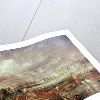 The Opening of Waterloo Bridge, Whitehall Stairs, 18th June 1817 by John Constable