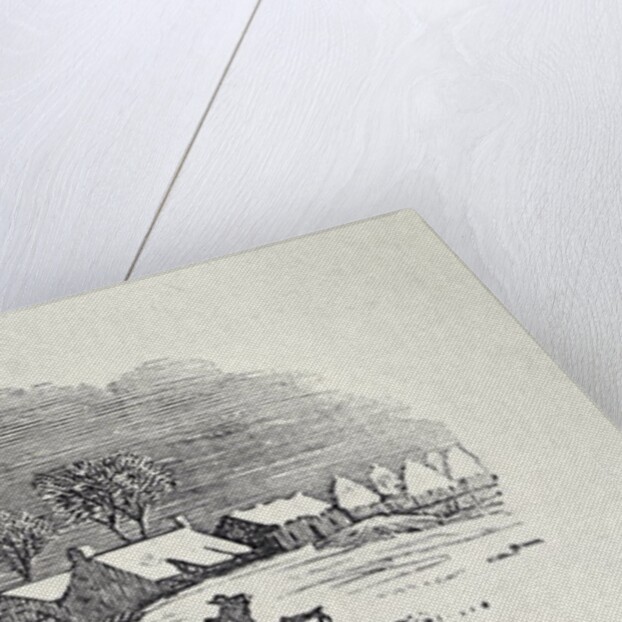 Approaching a Village in the Winter by Thomas Bewick