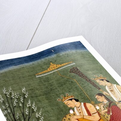 Seventh Incarnation of Vishnu as Rama-Chandra: Rama and Sita Reunited by School Indian
