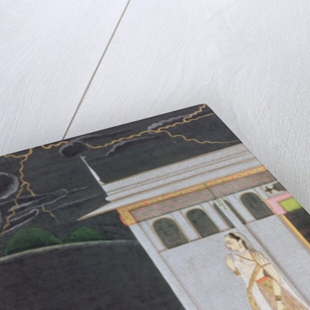 Lady waiting for her lover by Indian School