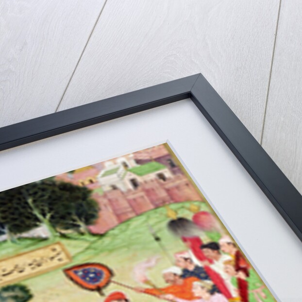 Battle between the forces of Persia and Turan by Persian School