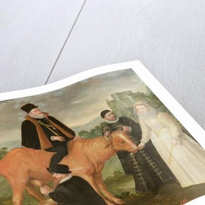 Portrait of Philip II, the Duke of Alencon, the Duke of Alba, William of Orange and Queen Elizabeth I by Philip Moro