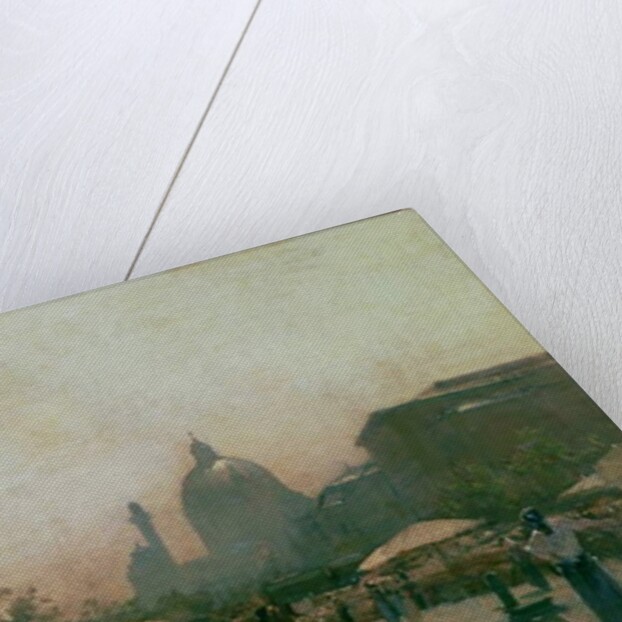 A Market with St. Charles' Church in the Distance, Vienna, c.1894 by Carl Moll