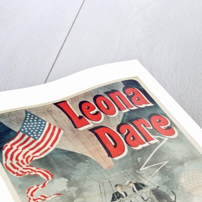 Ballooning: `Leona Dare' poster, 1890 by Jules Cheret