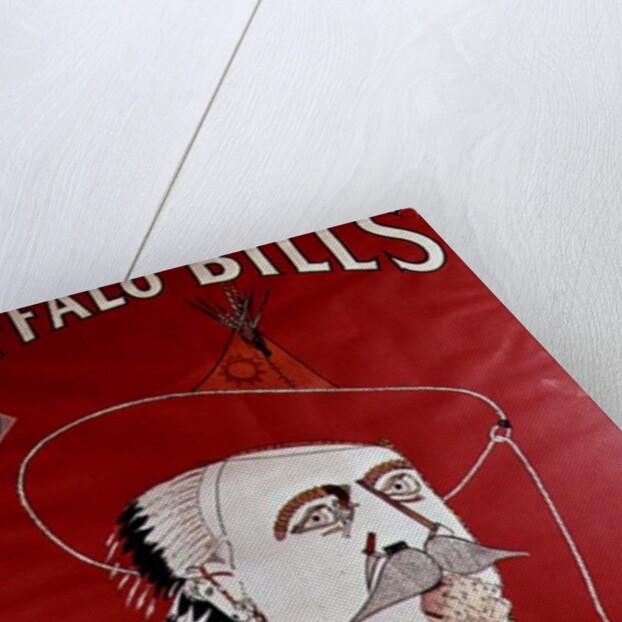 Poster advertising Buffalo Bill's Wild West show, published by Weiners Ltd., London by English School