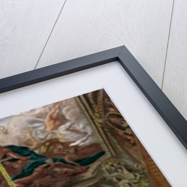 Queen Mary's State Bed Chamber, Hampton Court from Pyne's 'Royal Residences', 1818 by William Henry Pyne