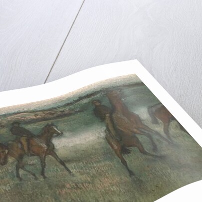 Racehorses by Edgar Degas