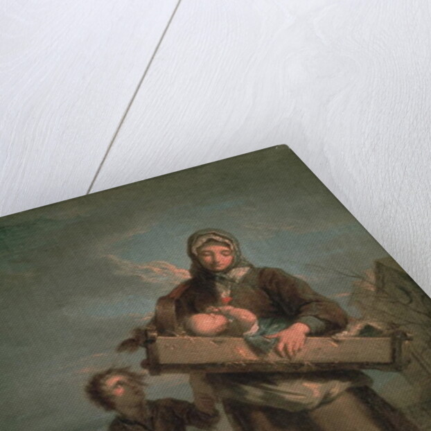 Poor Woman with Children by Jacques Dumont