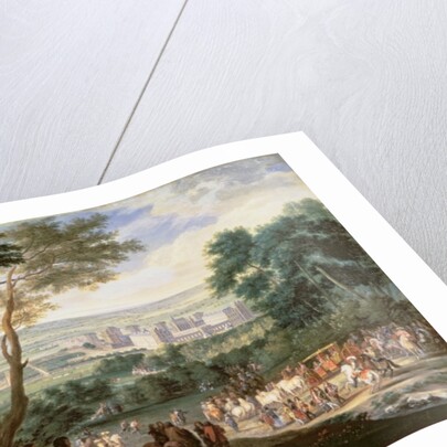 Louis XIV at Vincennes by Adam Frans van der Meulen