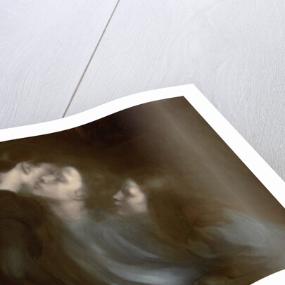 Her Mother's Kiss, 1890s by Eugene Carriere