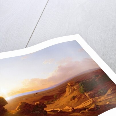 Romantic Landscape, 1860 by Antal Ligeti