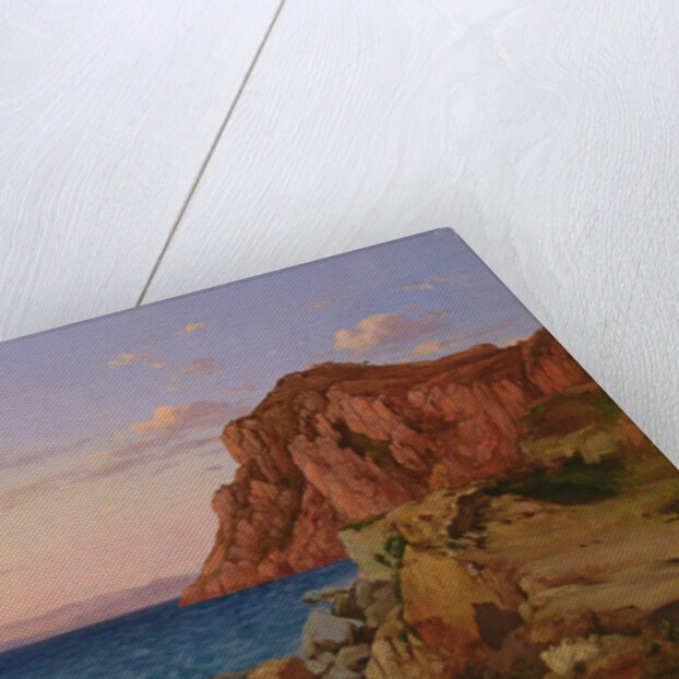 Rocky Landscape, 19th century by Antal Ligeti